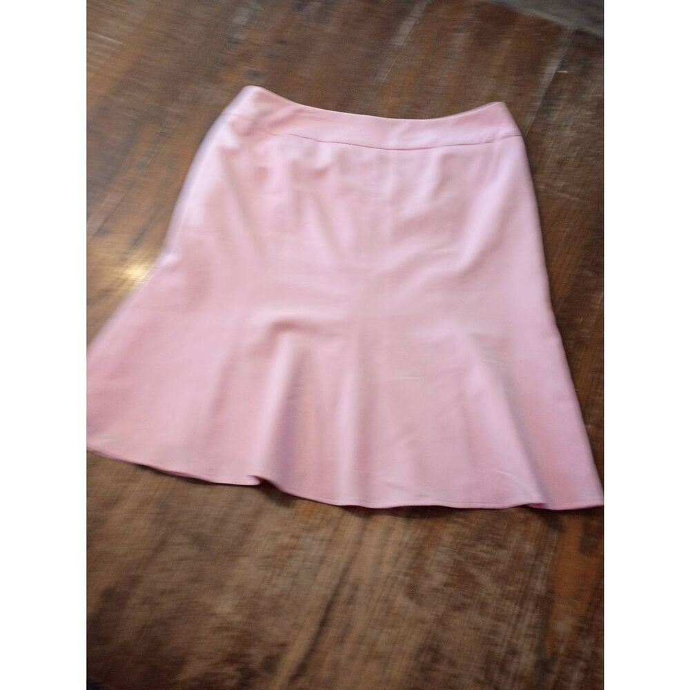 Size 12 Bob Mackie Studio Pink Knee Length Skirt Style SM421 Lined Rear Zip